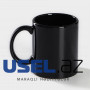 Ceramic chameleon mug “Fuel level” 350 ml, black